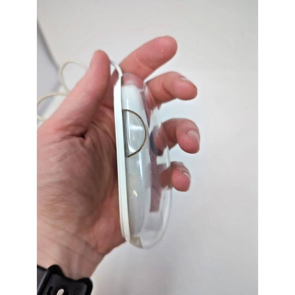 Apple Desktop Wired USB Pro Mouse Model M5769 Clear & White for iMac Computer